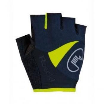 Roeckl Borrello Summer Cycling Gloves Short Finger negro / amarillo, tamaño:7.5