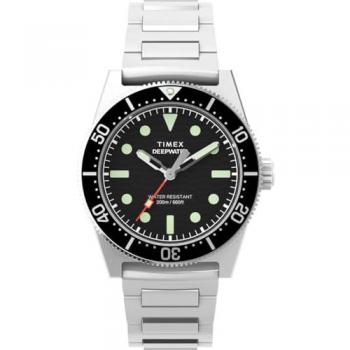 Timex Deepwater Reef 200 Men's Stainless Steel Black Analog Watch