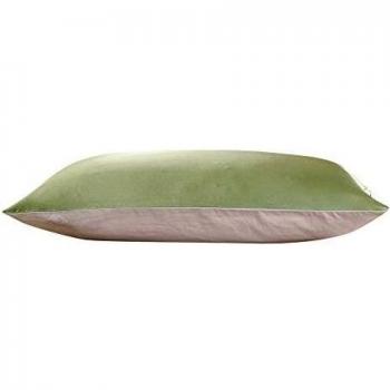 LILYSILK Funda De Almohada Una Cara de 100% Seda Y Otra Cara de 100% Algodón Color Verde Claro 40x90CM 1 Unidad Caja de Regalo