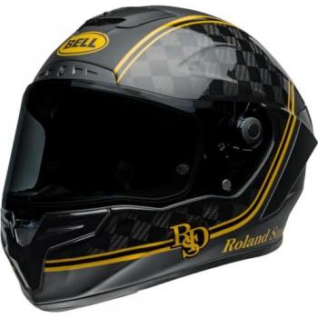 Bell Moto Casco Integral Race Star DLX Flex Negro Mate-Dorado