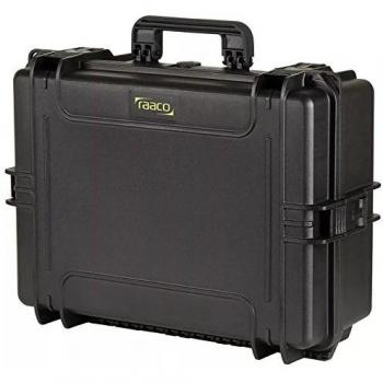 RAACO 738002 FlightCase 3-Maletín de Transporte, Color Negro