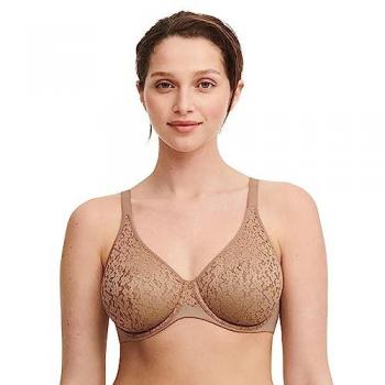 Chantelle Norah Comfort Underwire Bra - Coffee Latte - Size: 34C