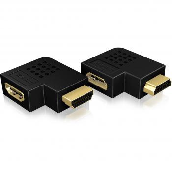 Icy Box IB-CB009-2 - Adaptador acodado HDMI