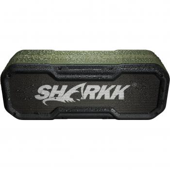 SHARKK Commando+ Bocina Bluetooth Inalámbrica 20W IP65 a Prueba de Agua con Banco de Alimentación 6600mAh y 2 Ajustes de Sonido EQ Portátil Para Uso al Aire Libre y Ducha por Hasta 22 Horas