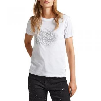 Camiseta Pepe Jeans Kim Blanca Mujer Manga Corta XS