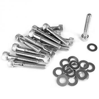Kit de Tornillos Decorativos de Cárter en Acero Cromado para Scooter Piaggio 50cc NRG/Runner