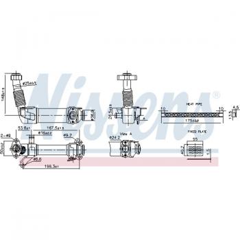 Enfriador EGR NISSENS 989280 - Radiador de gases de escape, alta eficiencia