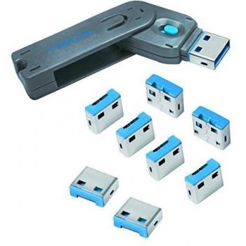 Bloqueo de Puerto USB-A LogiLink AU0045 (1 llave y 8 cerraduras)