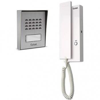 Extel 710019 Telefonillo de 2 hilos, 12V, Blanco