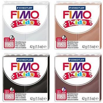 Staedtler 8030 AMZ 05 - Fimo niños de modelado, a 4 cuadras, 42 g, colores oscuros , color/modelo surtido