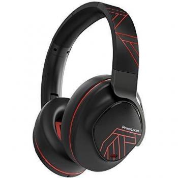 PowerLocus Auriculares con Active Cancelación de Ruido, Auriculares Bluetooth con Diadema, 70h de música, Auriculares Inalámbricos, Cascos Plegable, con Alta Fidelidad y Graves Profundos, Micrófono