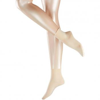 FALKE Cotton Touch Women's Block Colour Socks (1 Pair), Size 8-10.5, Beige