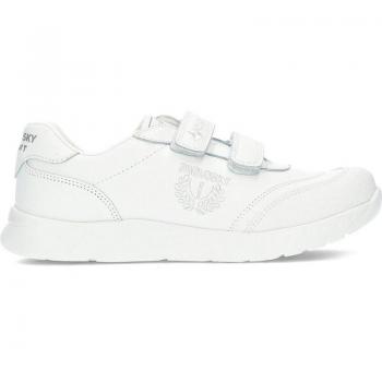 Zapatillas Deportivas Pablosky Plus 296900 Blanco - Zapatillas deportivas de niña, fabricadas en piel, color blanco