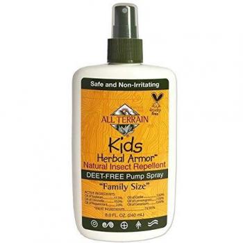 All Terrain Kids Herbal Armor Natural DEET-Free Insect Repellant, Pump Spray, 8 Ounce, Family-Size