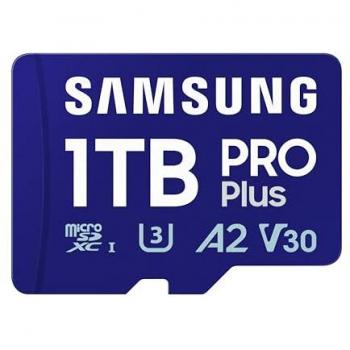 Samsung PRO Plus microSDXC 1TB (1000GB) UHS-I Class 10 con adaptador SD - Velocidad de lectura hasta 180 MB/s