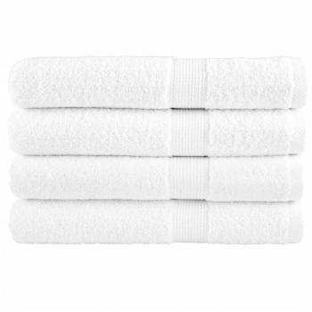 Toallas de sauna SOLUND 4 piezas blanco 80x200cm 600gsm