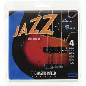 Thomastik Strings for Electric Bass Jazz Bass Flat Wound Set JF344 4-String Long Scale 34