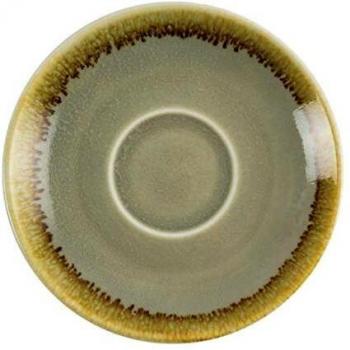 6 tazas de café Olympia Kiln Espresso Saucer Moss 115 mm 11,4 cm