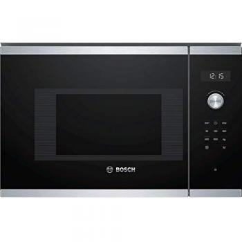 Bosch Serie 6 BFL524MS0 Microondas Integrable con Grill 20L 800W Negro/Inox