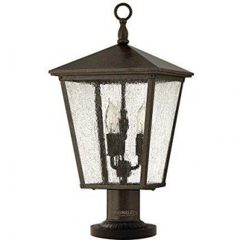 Piantana Exterior Trellis de 3 Luces en Bronce Regency IP44, E14