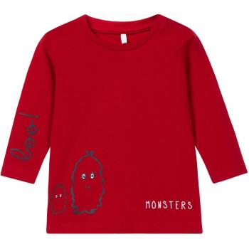 NAME IT Nbmolsur LS Top, Camisa Manga Larga para Bebés, Rojo