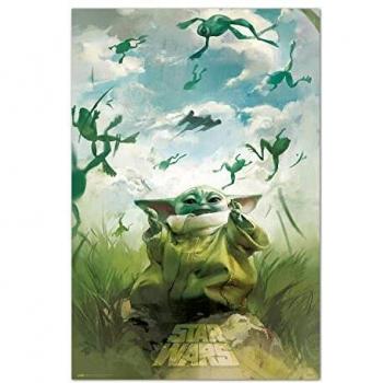 Póster Star Wars Grogu Training- Lamina decorativa Grogu/Póster Grupo Erik - Producto con licencia