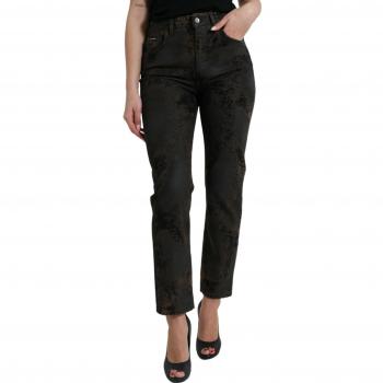 Dolce & Gabbana Brown BOYFRIEND Mid Waist Cotton Denim Jeans - IT40|S, Slim-fit Jeans, female, Brown, Size: XS