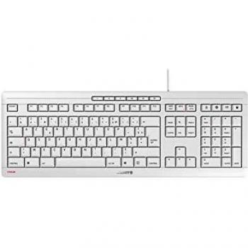 Teclado USB CHERRY STREAM AZERTY Francés Blanco