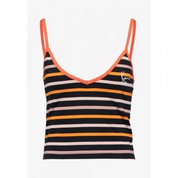 Top Tirantes Karl Kani Stripes Naranja / Marino / Rojo