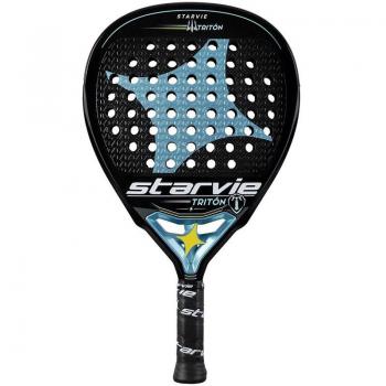 Starvie Tritón 2021 - Pala de pádel, forma lágrima, balance medio, núcleo de goma EVA blanda, superficie de fibra de vidrio, diseño moderno y atractivo, ideal para jugadores intermedios y avanzados