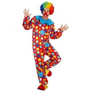ATOSA disfraz payaso hombre adulto traje lunares XS