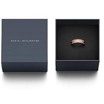 Anillo de Acero Inoxidable Daniel Wellington DW00400054 con Acabado en Oro Rosa y Color Arena 50