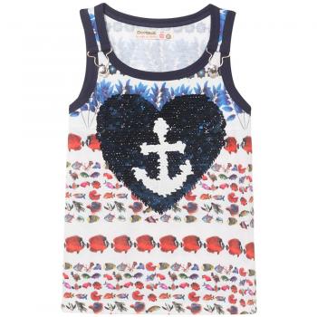 Desigual Girl Knit T-Shirt Straps