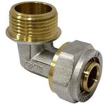 M T Anillo de sujeción para Tubo Compuesto PEX, ángulo de 90°, diámetro 20 x AG 3/4