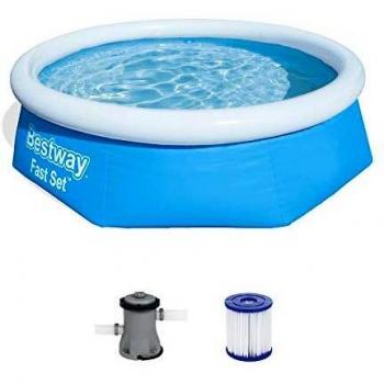 Bestway Fast Set Piscina Hinchable Redonda Azul 244 x 66 cm