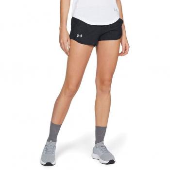 Under Armour Volar por Relieve Mini Corto, Mujer, Black/Reflective