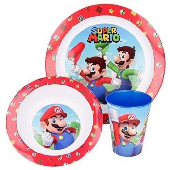 Set de Desayuno Infantil 3 Piezas Super Mario Bros