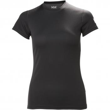 Helly Hansen HH Tech tee Camiseta Deportiva Manga Corto, Mujer, Ebony, L