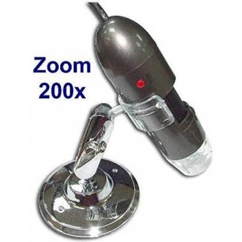 MICROSCOPIO DIGITAL USB 2.0Mpx ZOOM 200x US-202