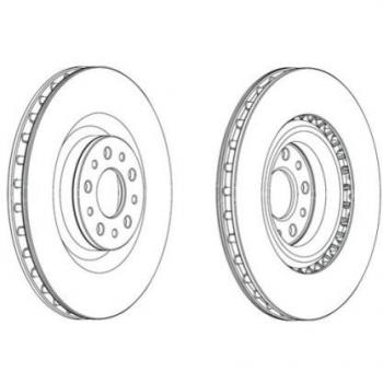 Ferodo ddf2289 C Disco de freno recinto, Set de 2