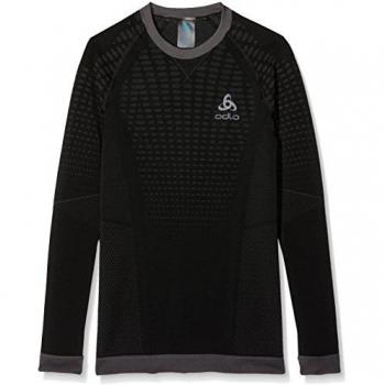 Odlo Evolution Warm Kids Long Sleeve Base Layer T-Shirt - Black - Size 140