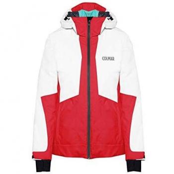 Colmar, Chaqueta de esquí para mujer, rojo/blanco, con capucha, tejido Thermore 2972.9RT.192 rojo 42