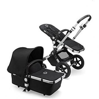 Bugaboo Cameleon 3 Plus, Cochecito 2 en 1 Fácil y Versátil: Cochecito, Carrito Confort y Carricoche, Chasis de Aluminio y Capota Negra para el Sol