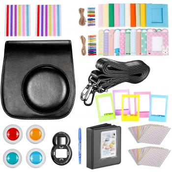 Neewer 10 en 1 Accesorios Conjunto de Cámara para Fujifilm Instax Mini 9/8+8/8s: Álbum/Selfie Lente/Filtros de Color/Wall Cuelgue Marcos/Marcos de Película Frontera/Pegatinas