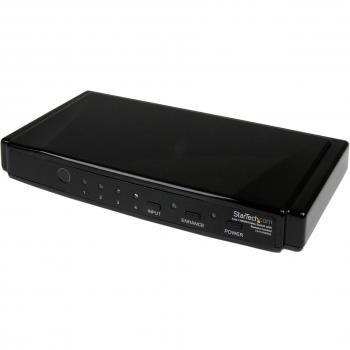 StarTech.com 4-to-1 HDMI Video Switch with Remote Control - Video/audio switch - 4 x HDMI - desktop - VS410HDMIE