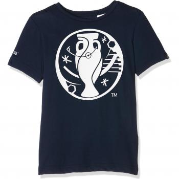 adidas Euro Logo - Camiseta para niño, color marrón , talla 140