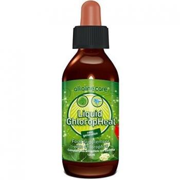 CLOROFILA LÍQUIDA DE HOJA DE MORERA 100% NATURAL - 120ml - Calidad farmacéutica de alta concentración - de Alkaline Care