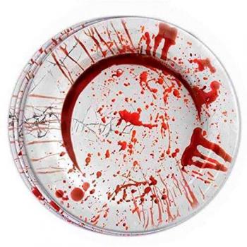 Guirca Pack de 8 Platos con Sangre 23 cm