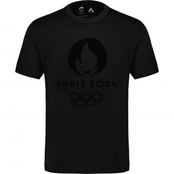 Le Coq Sportif Graphic Paris 2024 Olympic T-Shirt - Black