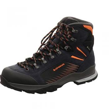 Lowa Vigo GTX Suede Leather Men's Hiking Boots - Navy Orange